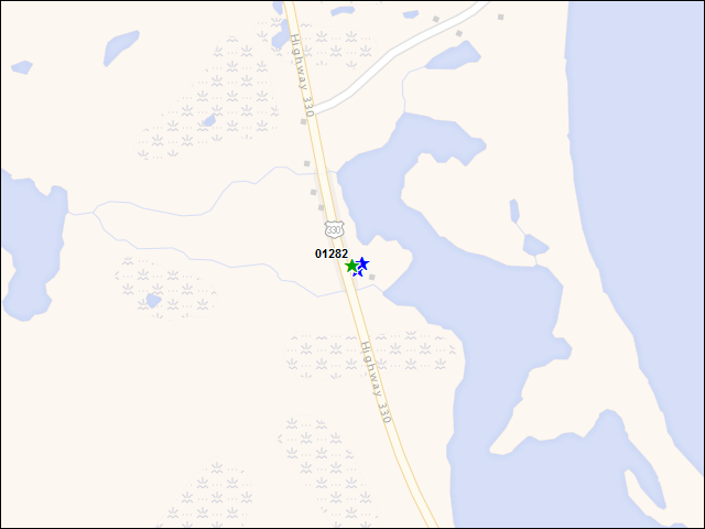 A map of the area immediately surrounding DFRP Property Number 01282