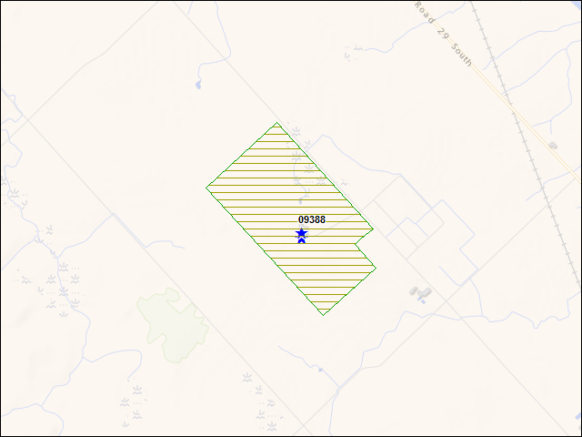 A map of the area immediately surrounding DFRP Property Number 09388