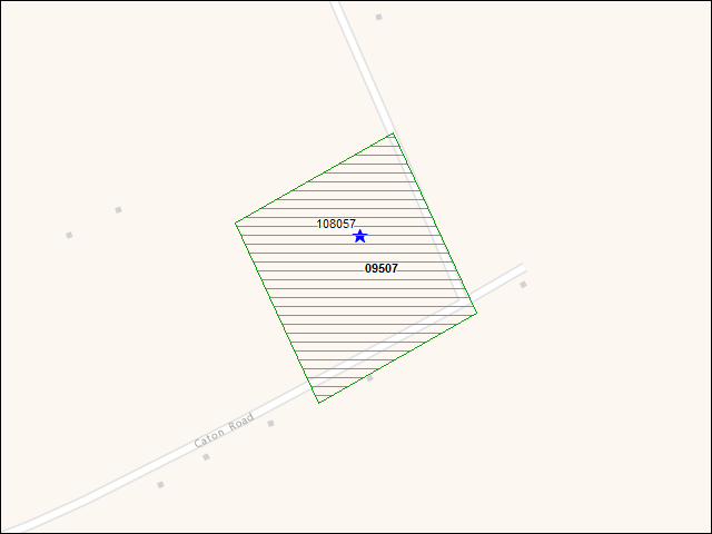 A map of the area immediately surrounding DFRP Property Number 09507