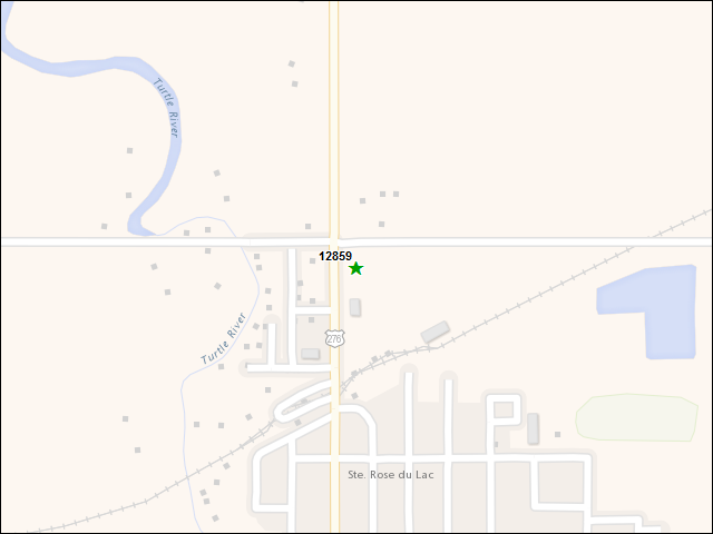 A map of the area immediately surrounding DFRP Property Number 12859
