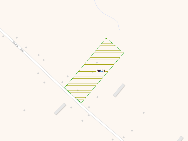 A map of the area immediately surrounding DFRP Property Number 20624