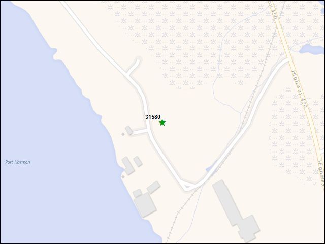 A map of the area immediately surrounding DFRP Property Number 31580