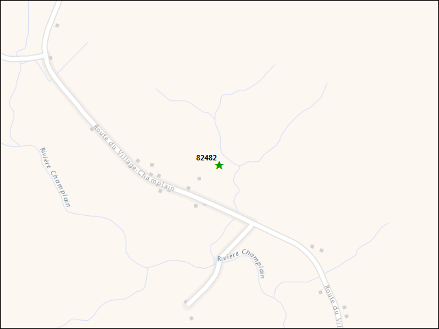 A map of the area immediately surrounding DFRP Property Number 82482