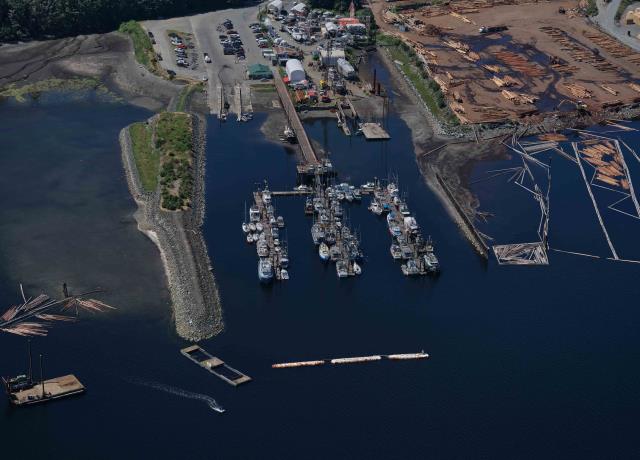 Images aériennes des ports pour petits bateaux Ladysmith, Colombie-Britannique