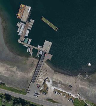 Aerial Image of Small Craft Harbour's Fanny Bay, British Columbia