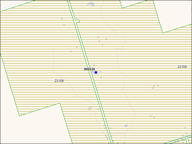 A map of the area immediately surrounding building number 005538
