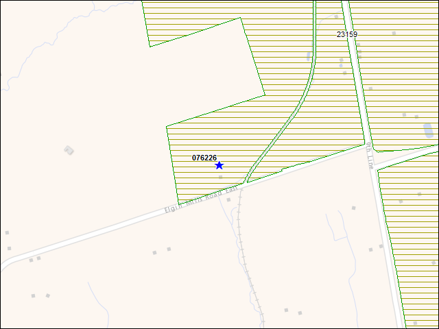A map of the area immediately surrounding building number 076226