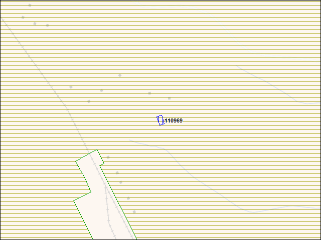 A map of the area immediately surrounding building number 110969