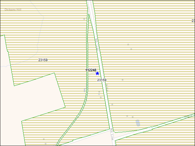 A map of the area immediately surrounding building number 112248