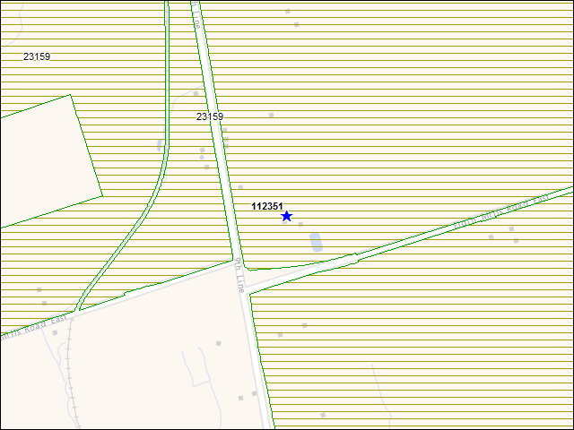 A map of the area immediately surrounding building number 112351