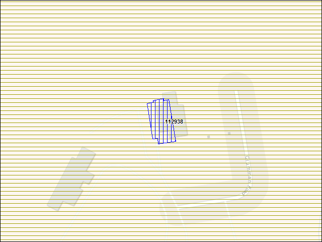 A map of the area immediately surrounding building number 112938