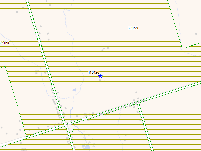 A map of the area immediately surrounding building number 113126