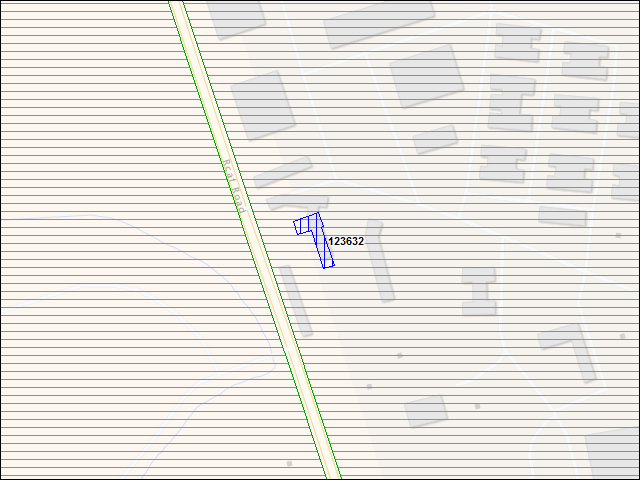 A map of the area immediately surrounding building number 123632
