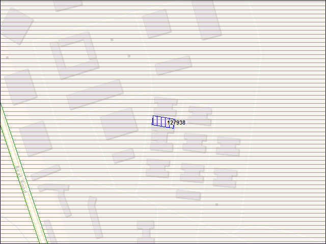 A map of the area immediately surrounding building number 127938