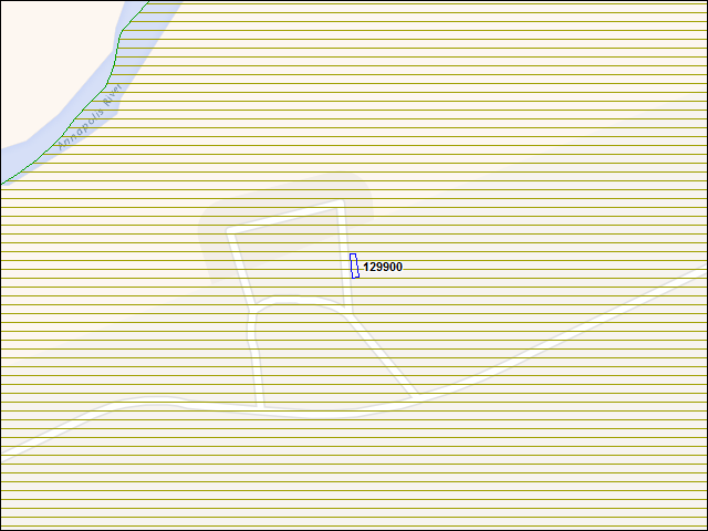 A map of the area immediately surrounding building number 129900