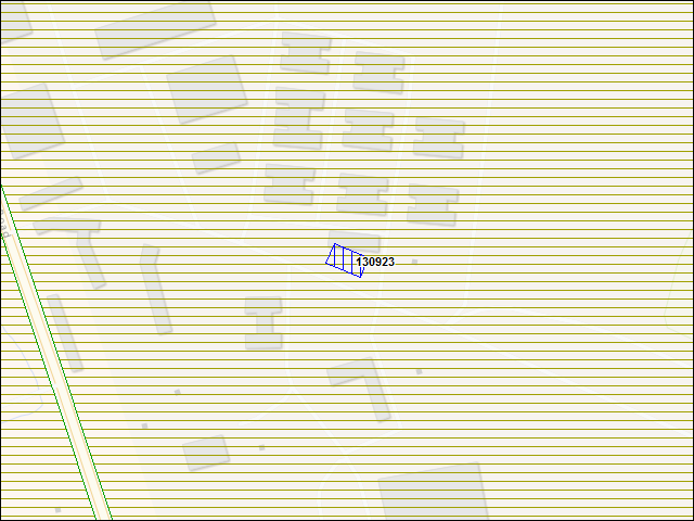 A map of the area immediately surrounding building number 130923