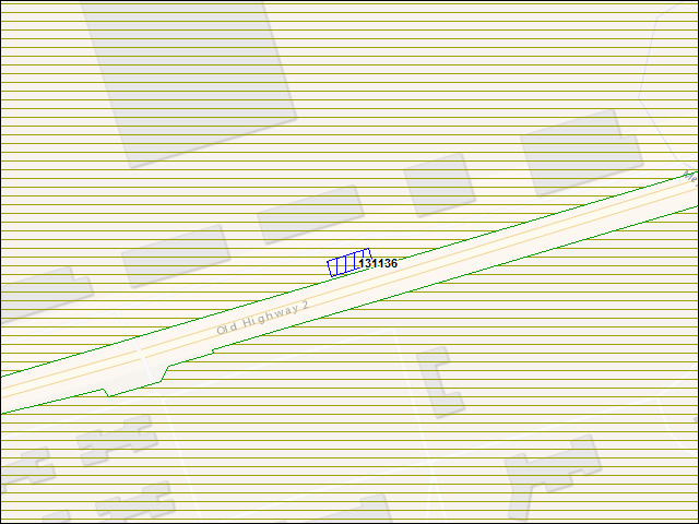 A map of the area immediately surrounding building number 131136