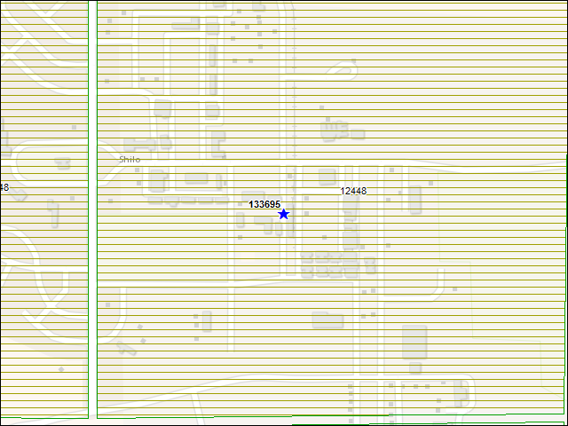 A map of the area immediately surrounding building number 133695