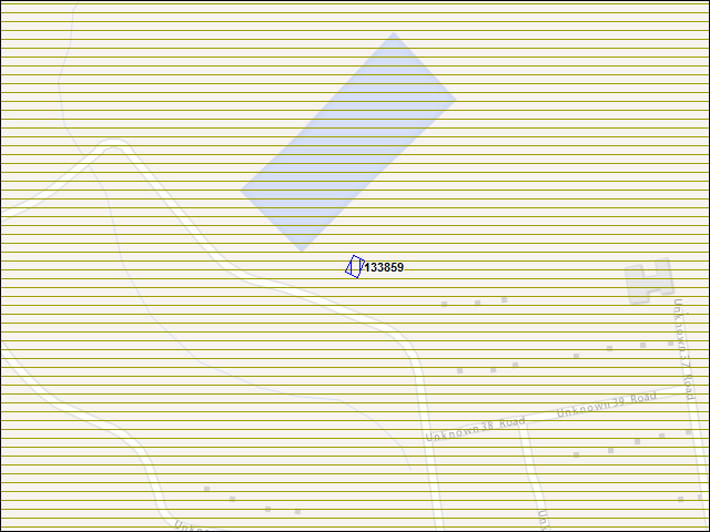 A map of the area immediately surrounding building number 133859