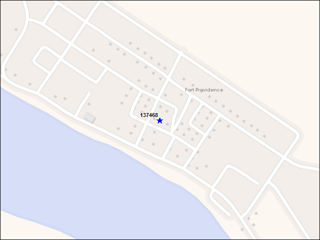 A map of the area immediately surrounding building number 137468