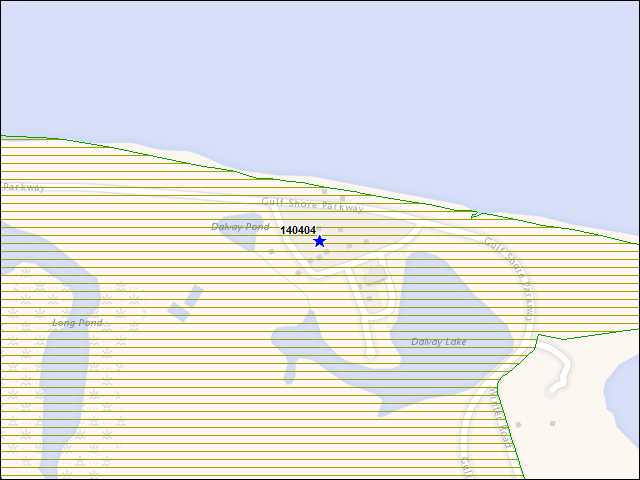 A map of the area immediately surrounding building number 140404