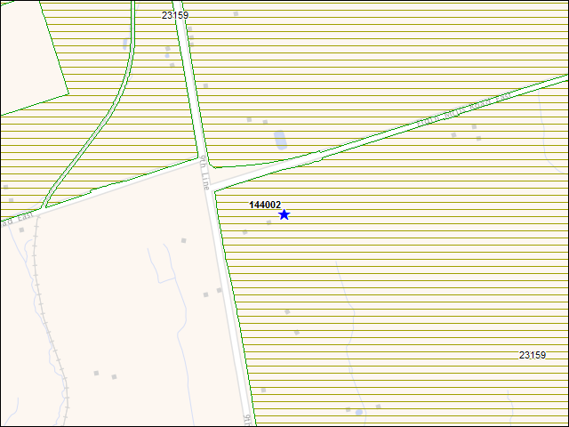 A map of the area immediately surrounding building number 144002