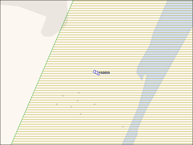A map of the area immediately surrounding building number 150859